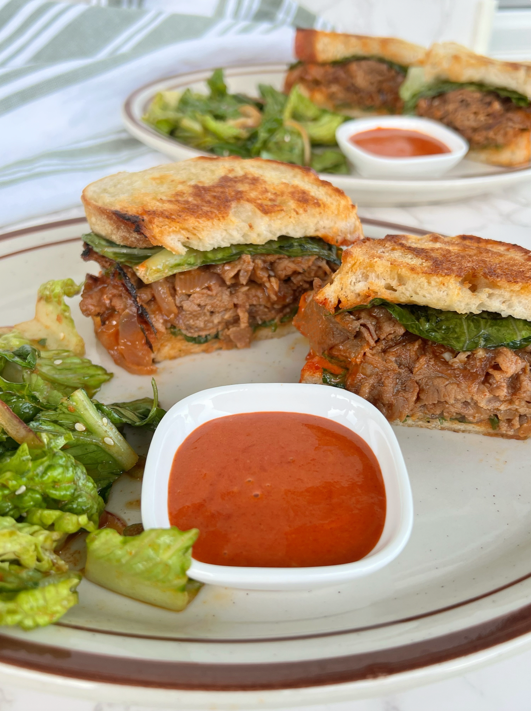 Juicy Korean Beef Bulgogi Sandwich